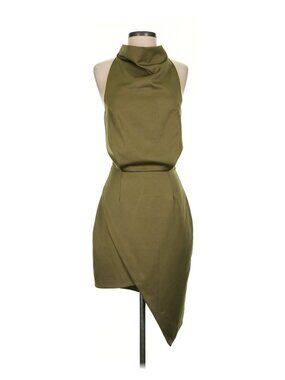 Elliatt | Dresses | Elliatt Camo Asymmetric Satin Cocktail Dress In Navy S